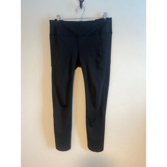 Athleta Velocity Stash Pocket 7/8 Tight Black Pockets LARGE - Picture 5 of 8